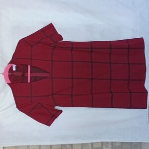 Red and Black Plaid Dress